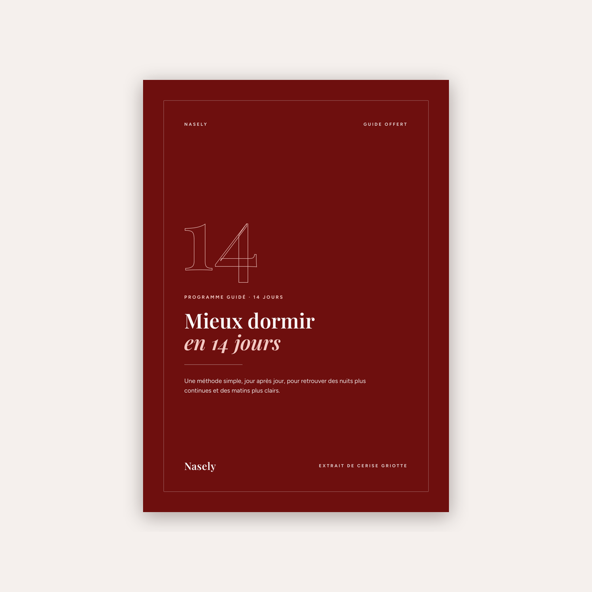 Guide « Mieux dormir en 14 jours »